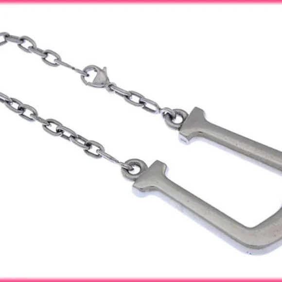 Authentic Cartier key ring Key holder Silver Woman
